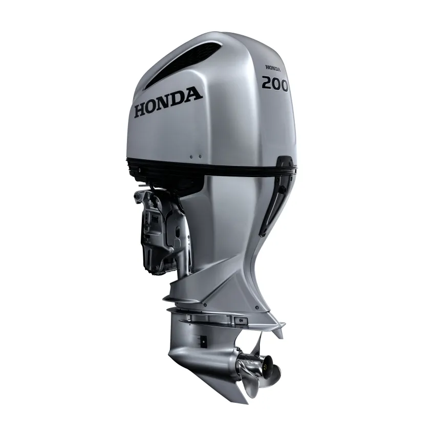 Honda Двигател BF 200D UDU 200 к.с, ултра дълъг ботуш, електрически стартер, електронно дистанционно управление, електрохидравлично регулиране на наклона, 60А генератор