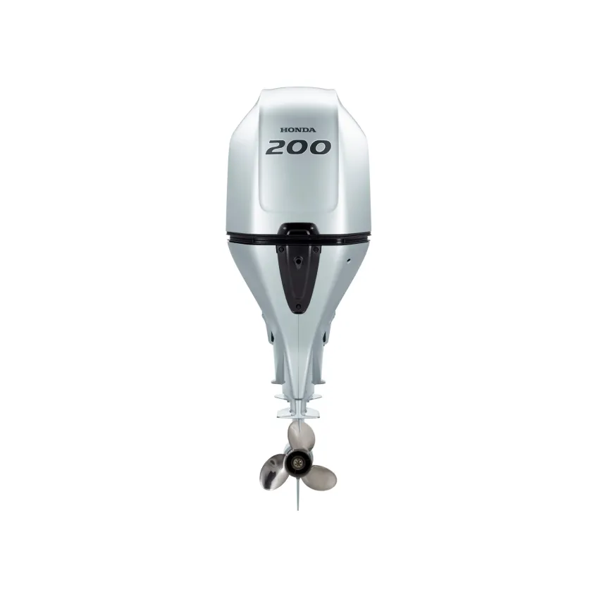 Honda Двигател BF 200D UDU 200 к.с, ултра дълъг ботуш, електрически стартер, електронно дистанционно управление, електрохидравлично регулиране на наклона, 60А генератор