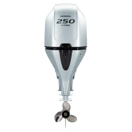 Honda Двигател BF 250D XCDU 250 к.с, екстра дълъг ботуш, електрически стартер, електронно дистанционно управление, електрохидравлично регулиране на наклона, обратна посока на движение на пропелера, 60А генератор