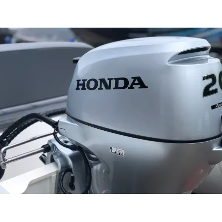 Honda Двигател BF 20 LHGU 20 к.с, дълъг ботуш, електрически стартер, ръчно управление, газов амортисьор, 12А генератор
