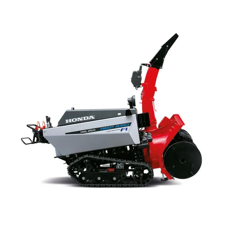 Honda Верижен снегорин HSL2511 ERG 22 к.с, 140 т/ч капацитет на снегопочистване, електростарт, автоматично нагласяне на ъгъла на фрезата, асистент за скорост, 2 фара