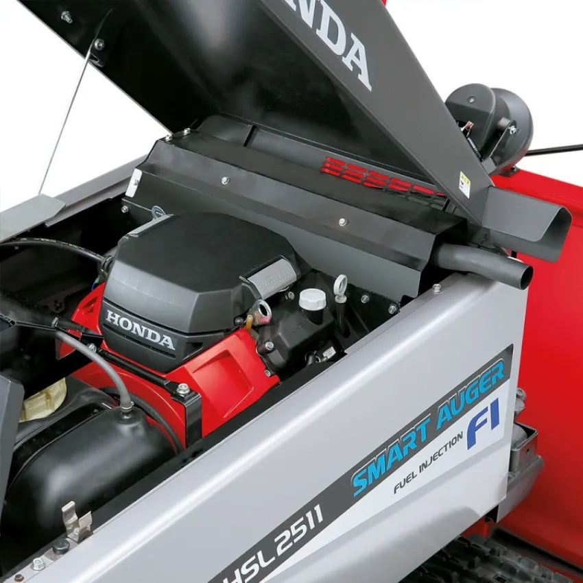 Honda Верижен снегорин HSL2511 ERG 22 к.с, 140 т/ч капацитет на снегопочистване, електростарт, автоматично нагласяне на ъгъла на фрезата, асистент за скорост, 2 фара