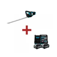 Професионален акумулаторен храсторез Makita UH020GZ, 40 V, 50 см, XGT + Комплект батерии и зарядно Makita 191L77-9