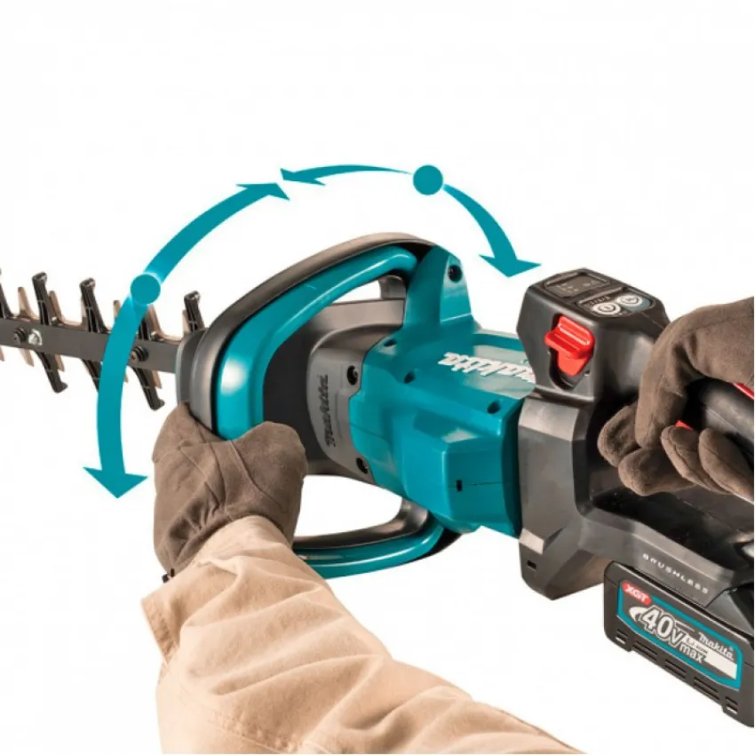 Професионален акумулаторен храсторез Makita UH006GZ + Комплект батерии и зарядно Makita 1911V6-0, XGT