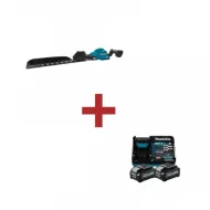 Професионален акумулаторен храсторез Makita UH013GZ + Комплект батерии и зарядно Makita 191L77-9, XGT