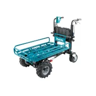 Акумулаторен градински мини дъмпер Makita DCU604Z, LXT, 18 V+18 V, 300 кг, с платформа, без батерии и зарядно