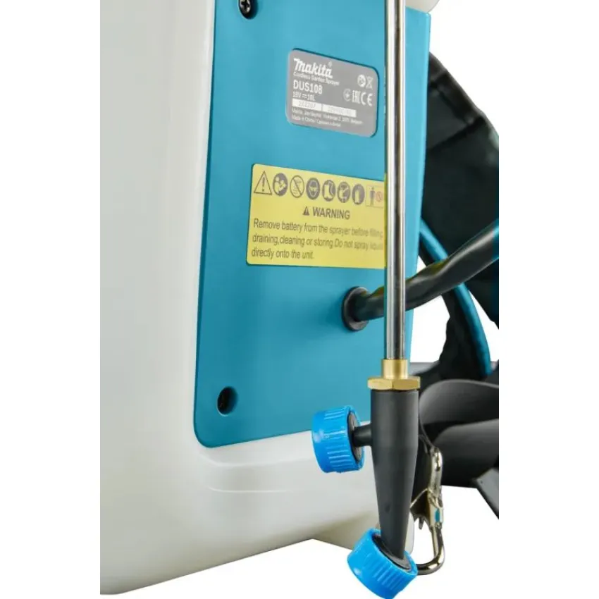 Акумулаторна пръскачка Makita DUS108Z, 18 V, 10 л, 0.5 Mpa, без батерия и зарядно + ПОДАРЪК термос Makita