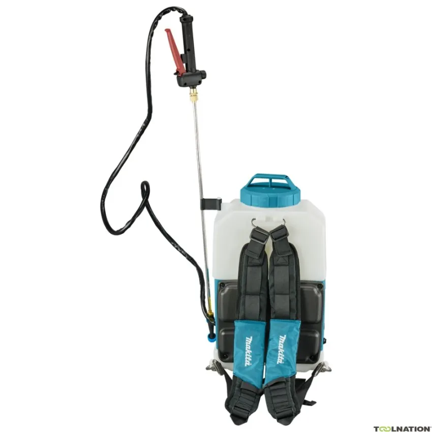 Акумулаторна пръскачка Makita DUS158Z + батерия Makita BL1830 + зарядно устройство Makita DC18RC + ПОДАРЪК термос Makita