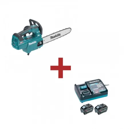 Професионална акумулаторна резачка Makita UC004GZ + Комплект батерии и зарядно Makita 1911V6-0, XGT