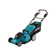 Самоходна акумулаторна косачка Makita DLM481Z, 18+18 V, 48 см, 800 м², с мулчиране, без батерия и заядно