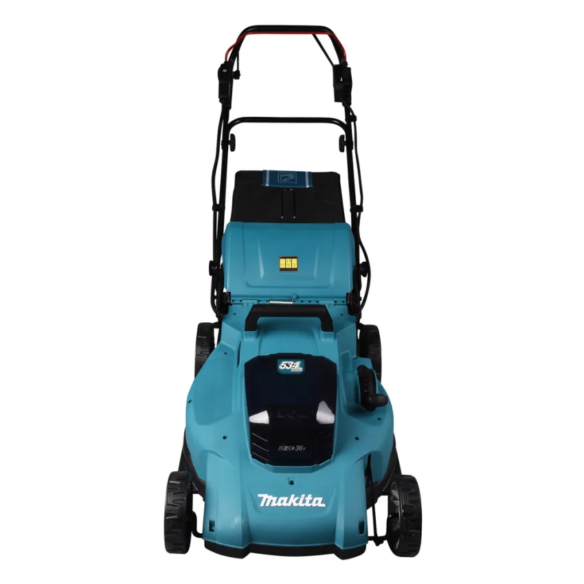 Акумулаторна самоходна косачка Makita DLM539CT2, LXT, 18+18 V, 2x5 Ah, 534 мм, 800 м², с 2 батерии и зарядно