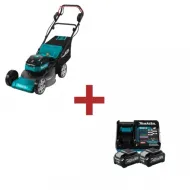Самоходна акумулаторна косачка Makita LM001GZ + Комплект батерии и зарядно Makita 191L77-9, XGT