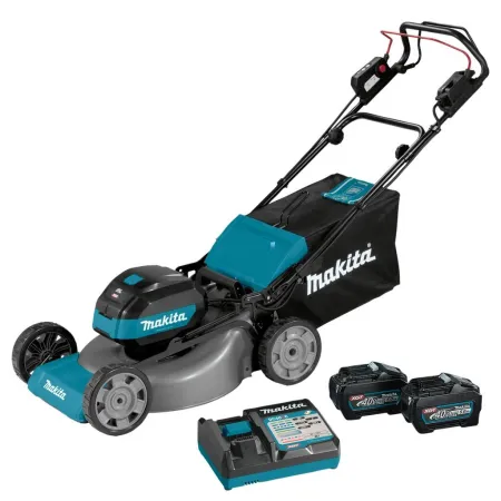 Самоходна акумулаторна косачка MAKITA LM002GT201, XGT, 40 V, 2х5 Ah, 530 мм, с мулчиране, батерии и зарядно