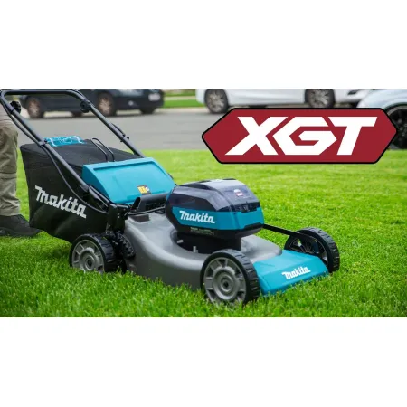Самоходна акумулаторна косачка MAKITA LM002GZ + Комплект батерии и зарядно Makita 191L77-9, XGT