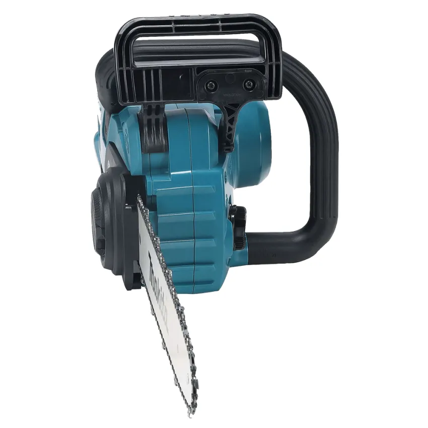 Акумулаторна резачка за дърва Makita DUC357RT, LXT, 18 V, 5 Ah, 35 см, с батерия и зарядно + ПОДАРЪК Масло за смазване на вериги Makita + Кръгла пила за заточване Makita