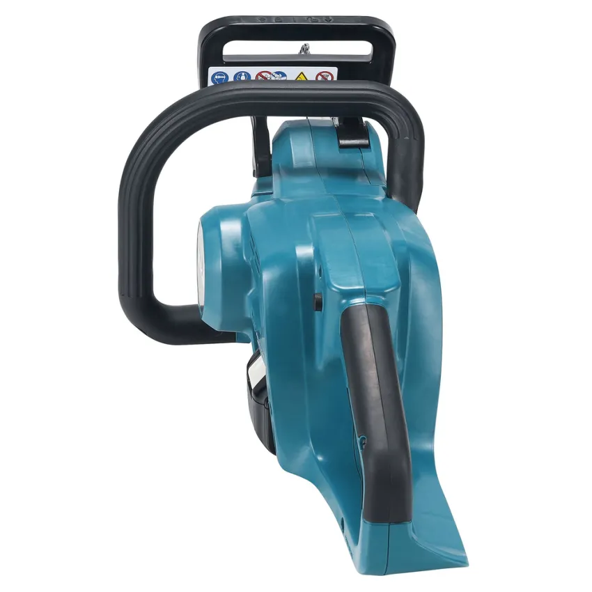 Акумулаторна резачка за дърва Makita DUC357RT, LXT, 18 V, 5 Ah, 35 см, с батерия и зарядно + ПОДАРЪК Масло за смазване на вериги Makita + Кръгла пила за заточване Makita