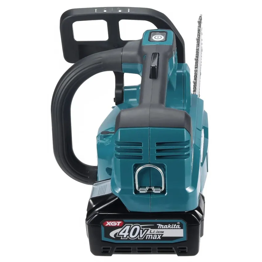 Професионална акумулаторна резачка за дърва Makita UC004GZ, XGT, 40 V, 350 мм, без батерия и зарядно + ПОДАРЪК Комплект за заточване на вериги Makita