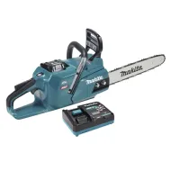 Професионална акумулаторна резачка за дърва Makita UC011GT101, XGT, 40 V, 5 Ah, 35 см, с батерия и бързо зарядно устройство