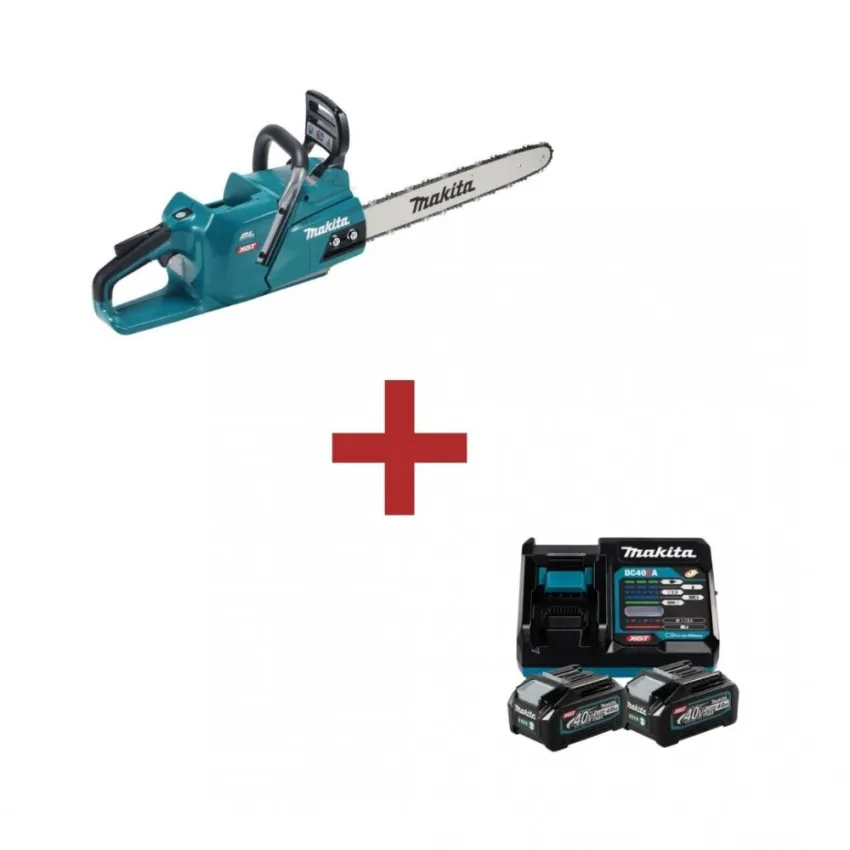 Професионална акумулаторна резачка Makita UC013GZ + Комплект батерии и зарядно Makita 191L77-9, XGT