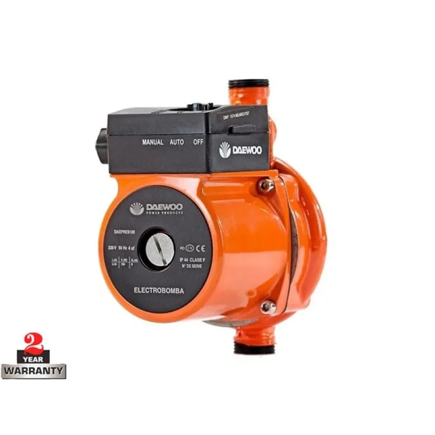DAEWOO DAEPRES100 – Циркулационна помпа 100W, 1.5 м³/ч, 9 м напор, 3/4"