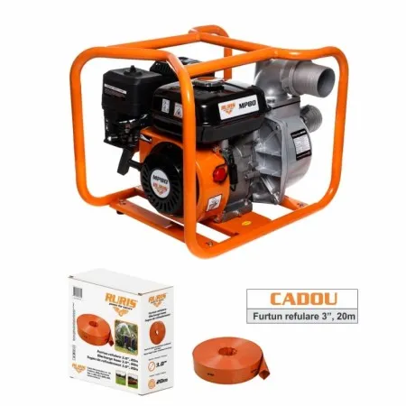 RURIS MP80 Мотопомпа – мощност и ефективност за тежки условия