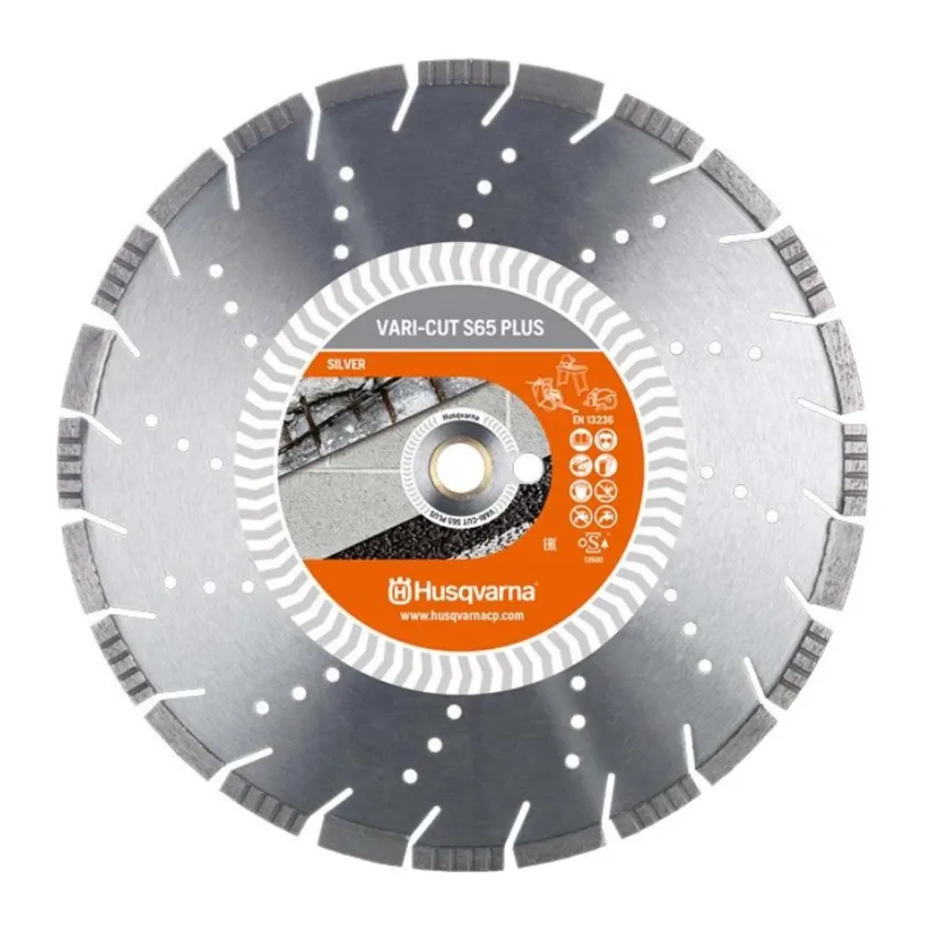 Диамантен Диск Husqvarna VARI-CUT S65 350мм 25.4/20мм - Универсален, Качествен, Икономичен