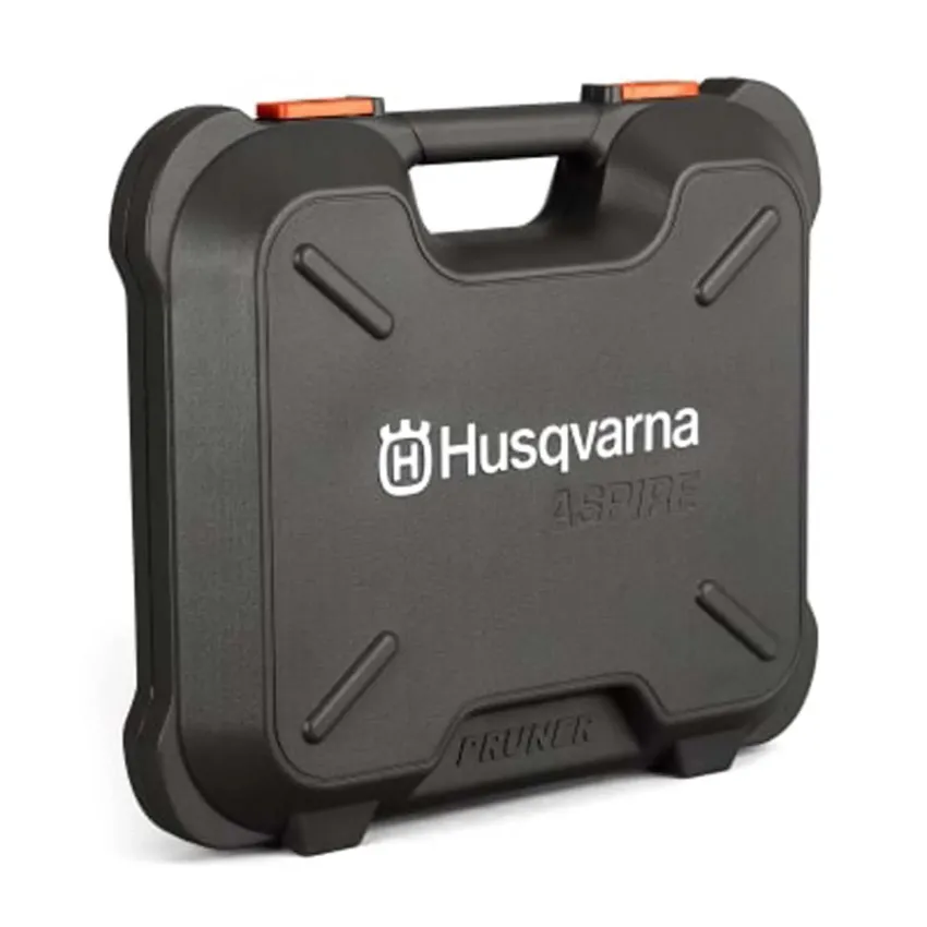 Кутия за Husqvarna Aspire P5 - Защитен калъф за кастрачка с място за батерии и аксесоари