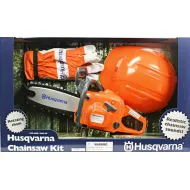 Играчка Резачка Husqvarna - Комплект с Каска и Ръкавици, 3+ години