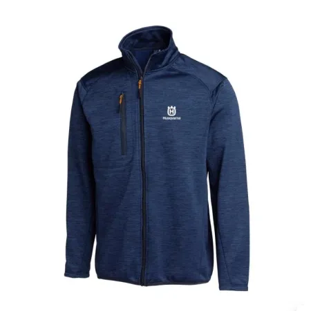 Husqvarna Флийс Яке Мъжко M - Powerfleece с Цип и Оранжеви Шевове (536851902)
