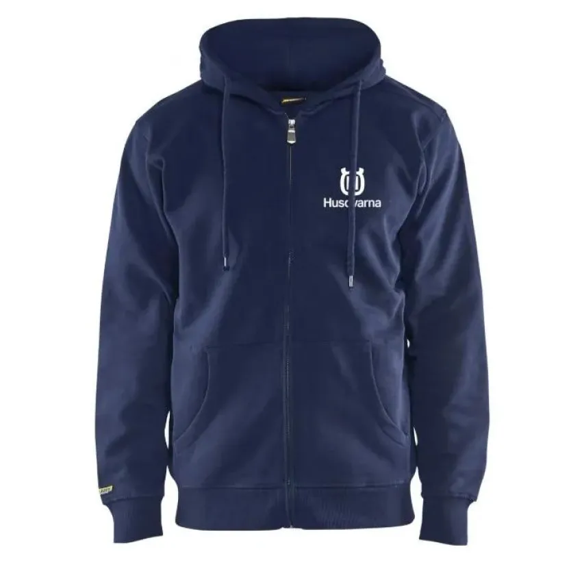 Husqvarna Суитшърт с качулка и цип Navy Blue - Размер L