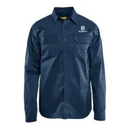 Риза Husqvarna с Дълги Ръкави XL - Полиестер/Памук, 155 g/m², Кепър