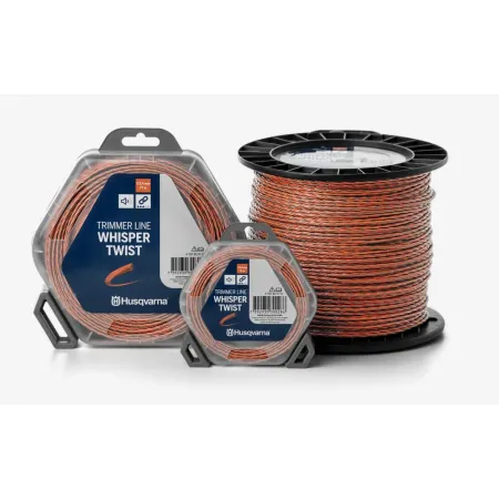 Husqvarna Whisper Twist 2.4мм x 210м - Безшумна и издръжлива тримерна корда