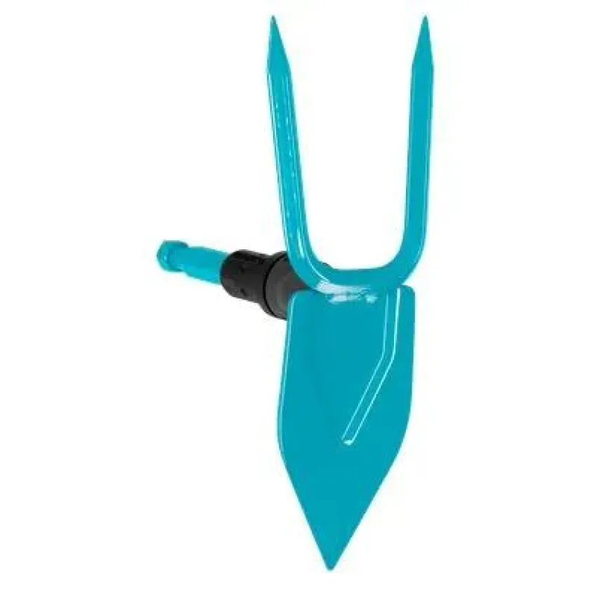 GARDENA combisystem Мотичка сърцевидна 03215-20 - Градинска мотика с 2 зъба и 7 см сърцевидно острие