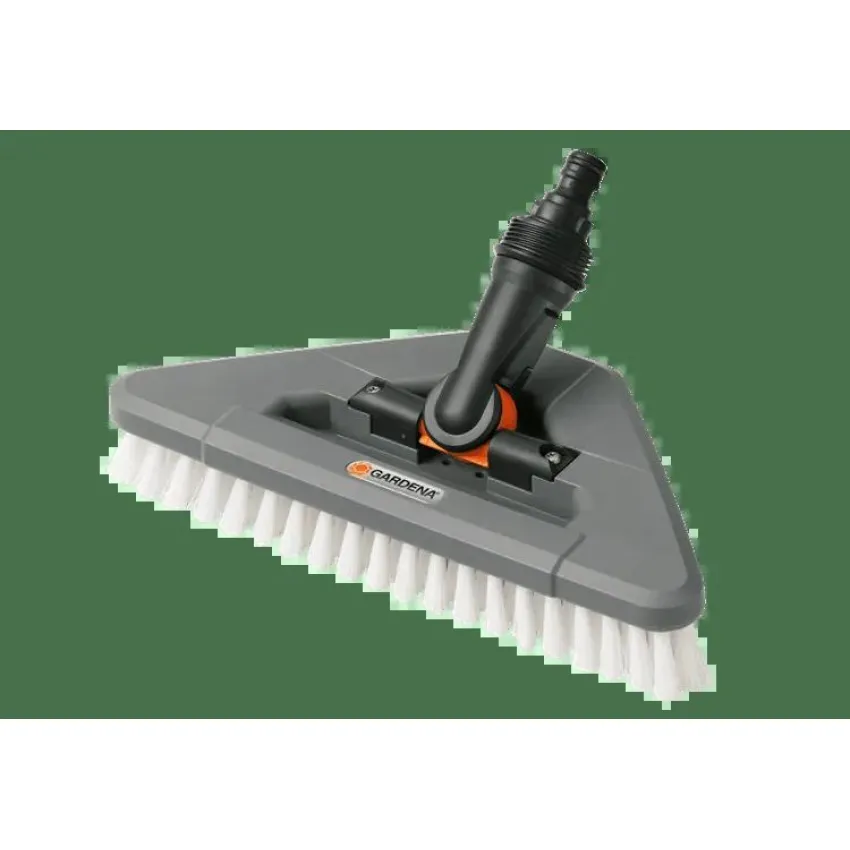 GARDENA cleansystem Четка за миене 18814-20 / 05562-20 - Триъгълна форма за почистване на ъгли