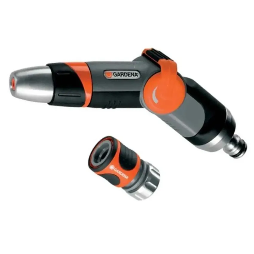 GARDENA Premium 08157-20 Регулируем воден пистолет - Ергономичен дизайн с метални и пластмасови компоненти