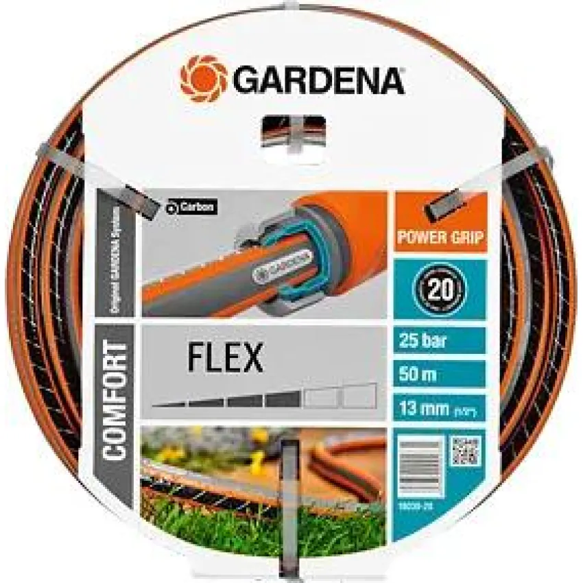 GARDENA Comfort FLEX 18039-20 – Градински маркуч 50 м, 13 мм (1/2
