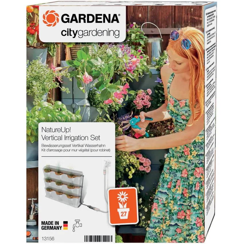 GARDENA Nature Up! 13156-20 Поливен комплект за вертикален цветарник - Автоматично напояване за висящи градини