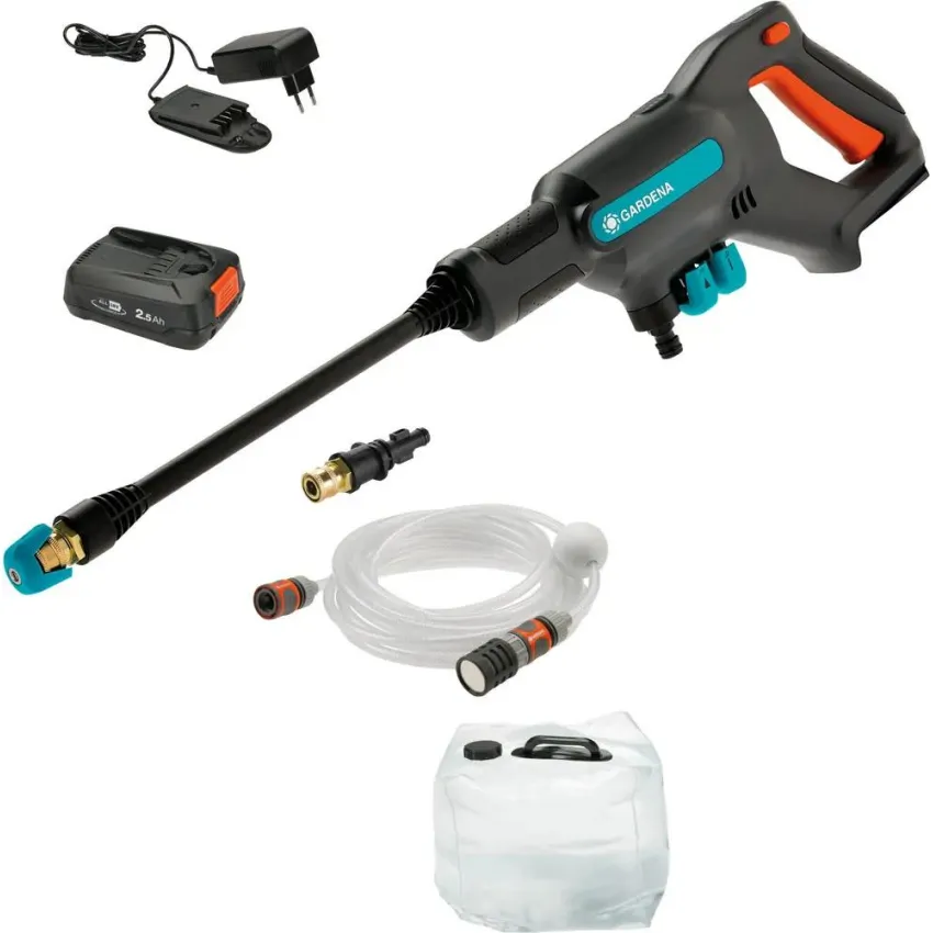 GARDENA Акумулаторна водоструйка AquaClean 18V-P4A Set с контейнер за вода (14800-31)