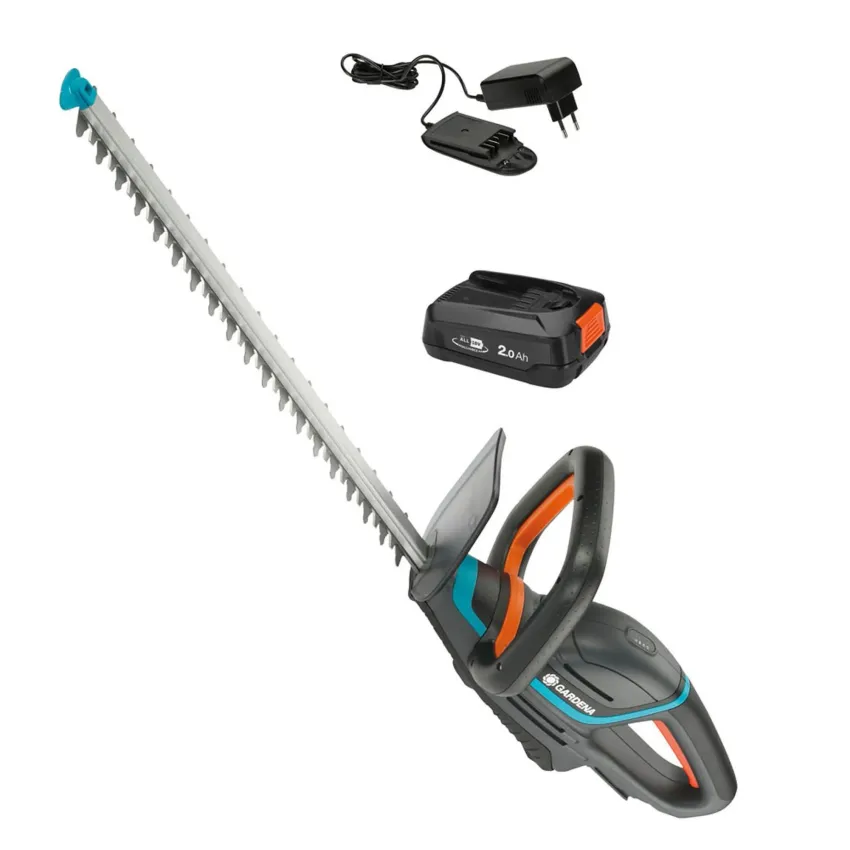 GARDENA 14730-20 Акумулаторна Ножица за Жив Плет ComfCut 50/18V-P4A Set - 50 см Дължина, 18V Батерия