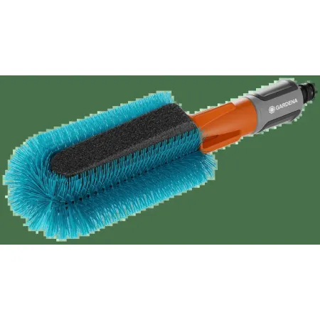 GARDENA Cleansystem Четка за Колело 18848-20 - Практична четка за почистване на велосипеди с регулируем воден поток и 5-годишна гаранция