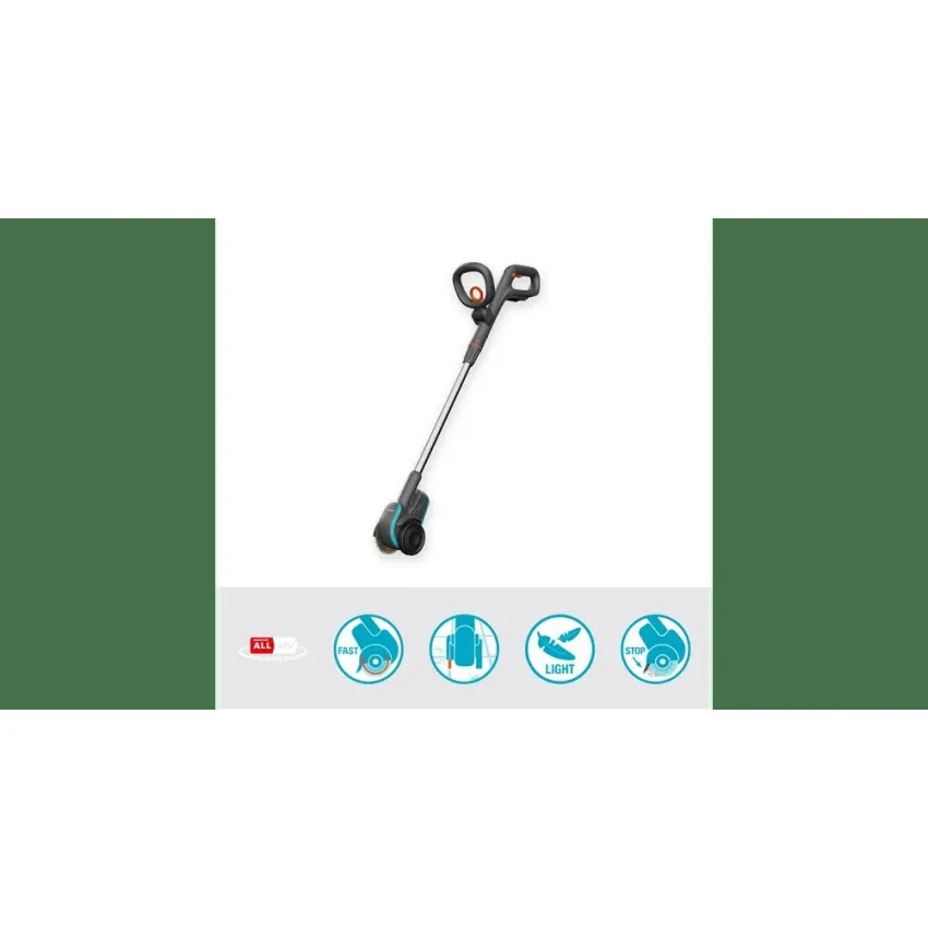 GARDENA Четка за Плевели EasyWeed 14820-55 - Безжична, 18V, Прецизна, Лека