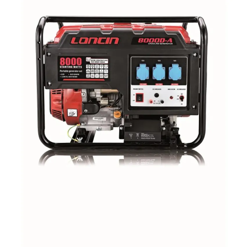 Генератор Loncin LC8000DA - 6.5 kW, Дизелов, Електростартер, Автоматичен Регулатор на Напрежението (AVR)
