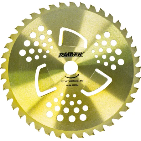 Raider Диск за коса 40TCT и плевели 3T Ø255x25.4 mm