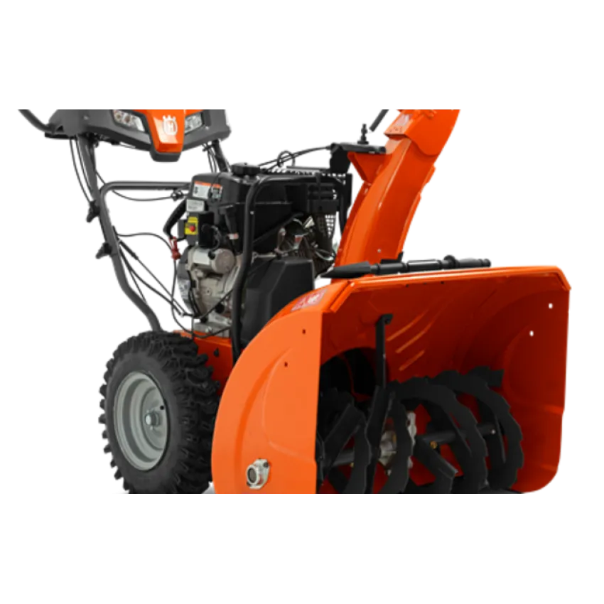 Снегорин Husqvarna ST230 - Мощен двустепенен снегорин с 4-степенни дръжки, LED фар и електрически стартер за големи площи