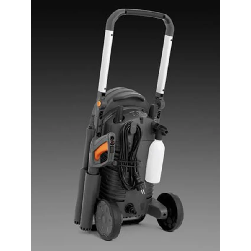 Водоструйка Husqvarna PW130 - Компактна електрическа машина за високо налягане с гъвкав маркуч и многофункционална дюза