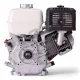 Honda Двигател GX390UT2X-SW-A4-SD Хоризонтален вал 25 мм шпонка, вътрешна резба М8х1.25, газ-лост, с тих въздушен филтър, с датчик за масло, без дефлектор, с протектор на ауспуха, с искроуловител, червен цвят