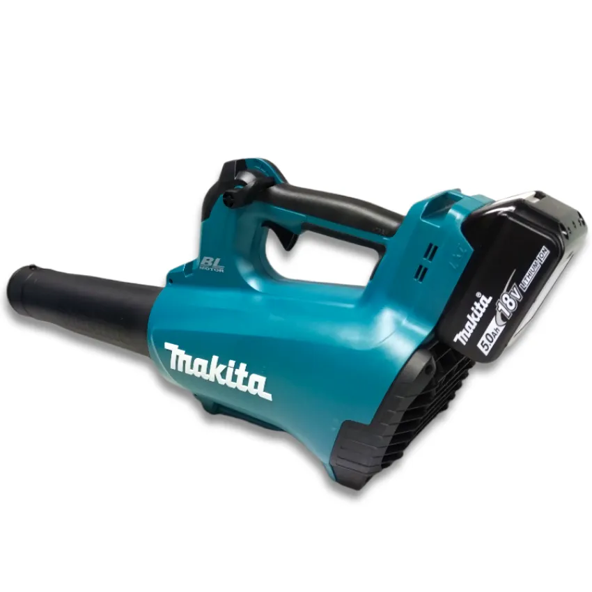 Акумулаторна въздуходувка Makita DUB184ST, 18 V, 5 Ah, 13 м³/мин, с батерия и зарядно