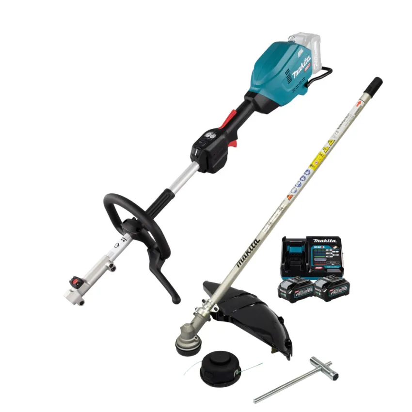 Професионален мултифункционален акумулаторен тример Makita UX01GZ + Комплект батерии и зарядно Makita 191L77-9, XGT