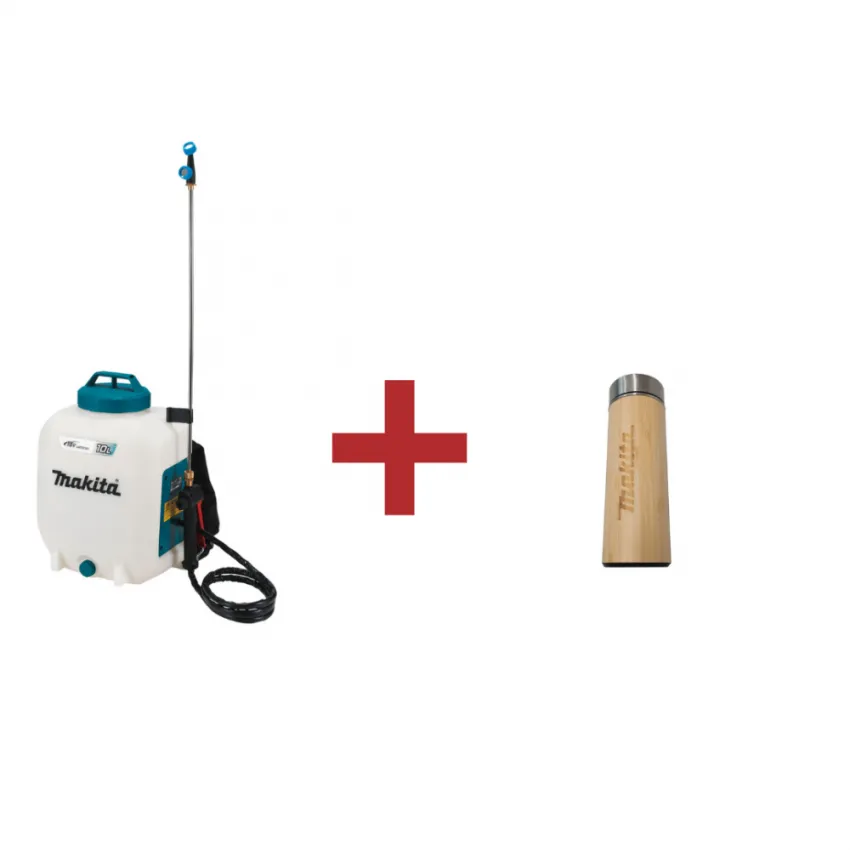 Акумулаторна пръскачка Makita DUS108Z, 18 V, 10 л, 0.5 Mpa, без батерия и зарядно + ПОДАРЪК термос Makita