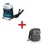 Професионална акумулаторна пръскачка Makita PM001GZ01, XGT, 40 V, 15 л, 180-1400 мл/мин, без батерия и зарядно + ПОДАРЪК раница Makita